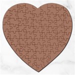 Mocha Mousse Hex Code #a47864 Jigsaw Puzzle (Heart)