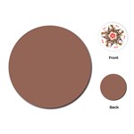 Mocha Mousse Hex Code #a47864 Playing Cards Single Design (Round)
