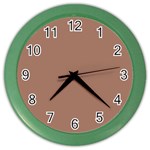Mocha Mousse Hex Code #a47864 Color Wall Clock