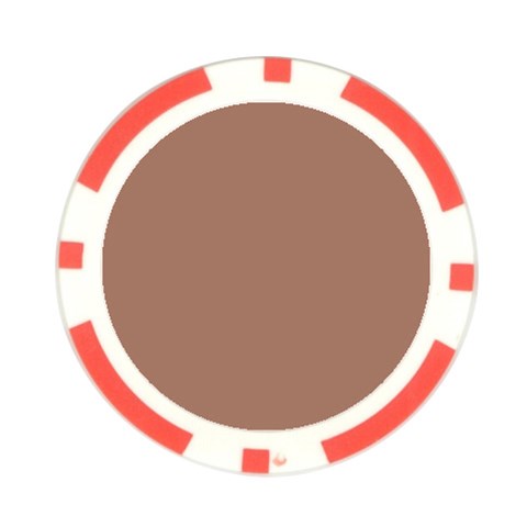 Mocha Mousse Hex Code #a47864 Poker Chip Card Guard from ArtsNow.com Front