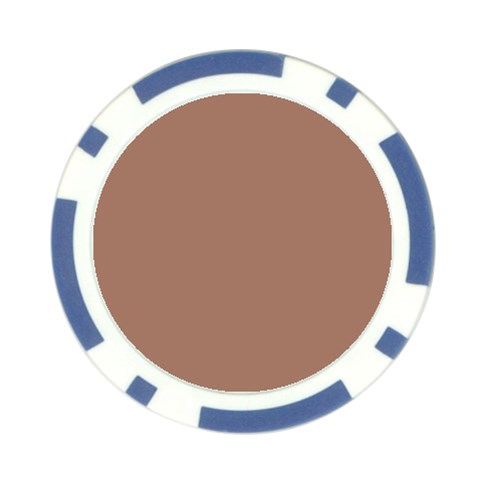 Mocha Mousse Hex Code #a47864 Poker Chip Card Guard from ArtsNow.com Front