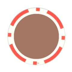 Mocha Mousse Hex Code #a47864 Poker Chip Card Guard from ArtsNow.com Back