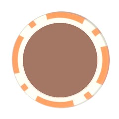 Mocha Mousse Hex Code #a47864 Poker Chip Card Guard from ArtsNow.com Back