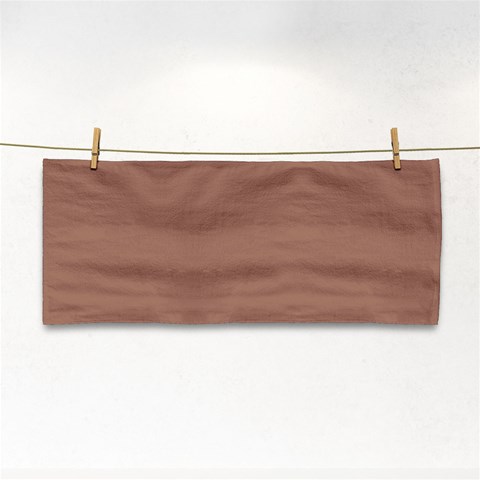 Mocha Mousse Hex Code #a47864 Hand Towel from ArtsNow.com Front