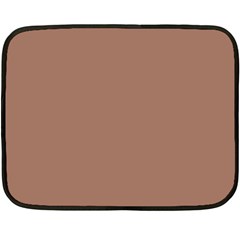 Mocha Mousse Hex Code #a47864 Two Sides Fleece Blanket (Mini) from ArtsNow.com 35 x27  Blanket Front