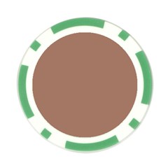 Mocha Mousse Hex Code #a47864 Poker Chip Card Guard (10 pack) from ArtsNow.com Back