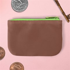 Mocha Mousse Hex Code #a47864 Mini Coin Purse from ArtsNow.com Back