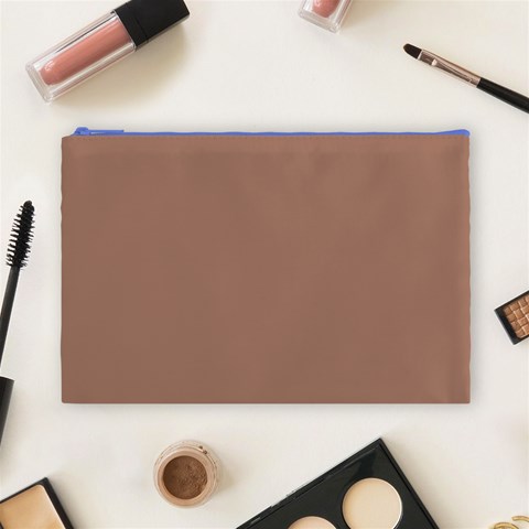 Mocha Mousse Hex Code #a47864 Cosmetic Bag (Large) from ArtsNow.com Front
