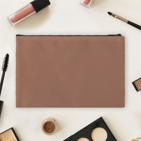 Mocha Mousse Hex Code #a47864 Cosmetic Bag (Large) from ArtsNow.com Back