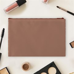Mocha Mousse Hex Code #a47864 Cosmetic Bag (Large) from ArtsNow.com Back