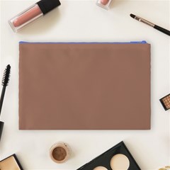 Mocha Mousse Hex Code #a47864 Cosmetic Bag (Large) from ArtsNow.com Back
