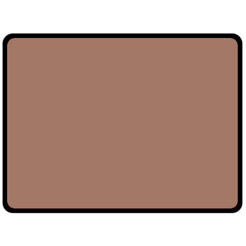 Mocha Mousse Hex Code #a47864 Fleece Blanket (Large) from ArtsNow.com 80 x60  Blanket Front