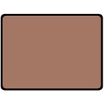 Mocha Mousse Hex Code #a47864 Fleece Blanket (Large)