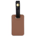Mocha Mousse Hex Code #a47864 Luggage Tag (one side)