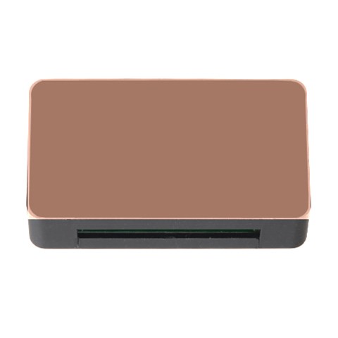 Mocha Mousse Hex Code #a47864 Memory Card Reader with CF from ArtsNow.com Front