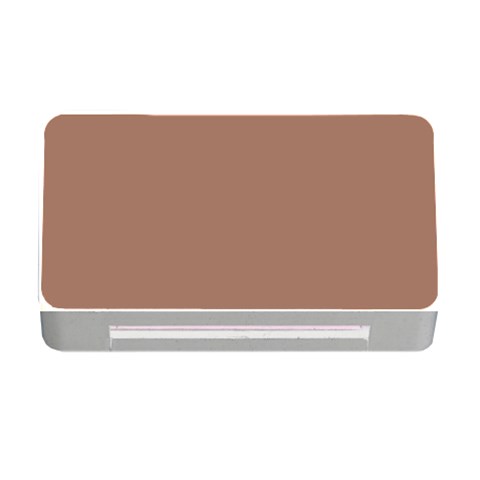 Mocha Mousse Hex Code #a47864 Memory Card Reader with CF from ArtsNow.com Front