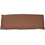 Mocha Mousse Hex Code #a47864 One Side Body Pillow Cases