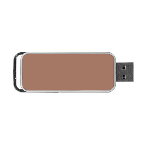 Mocha Mousse Hex Code #a47864 Portable USB Flash (One Side) from ArtsNow.com Front