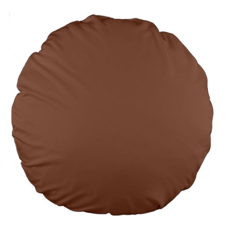Mocha Mousse Hex Code #a47864 Large 18  Premium Round Cushions from ArtsNow.com Front