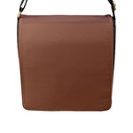 Mocha Mousse Hex Code #a47864 Flap Closure Messenger Bag (L)