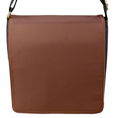 Mocha Mousse Hex Code #a47864 Flap Closure Messenger Bag (S) from ArtsNow.com Front