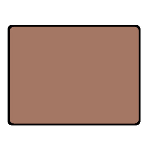 Mocha Mousse Hex Code #a47864 Two Sides Fleece Blanket (Small) from ArtsNow.com 45 x34  Blanket Front