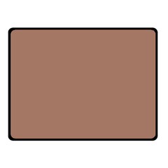 Mocha Mousse Hex Code #a47864 Two Sides Fleece Blanket (Small) from ArtsNow.com 45 x34  Blanket Front