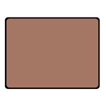 Mocha Mousse Hex Code #a47864 Two Sides Fleece Blanket (Small)