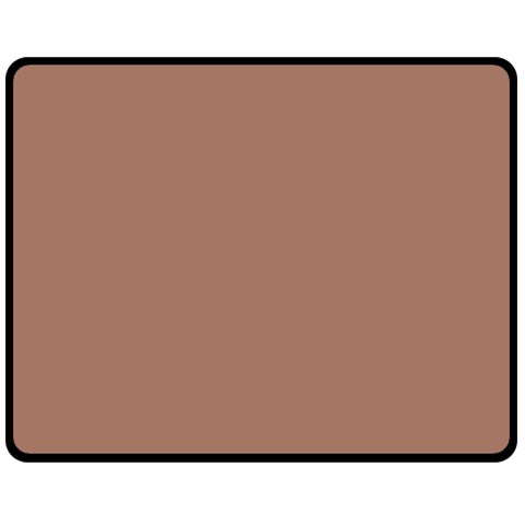 Mocha Mousse Hex Code #a47864 Two Sides Fleece Blanket (Medium) from ArtsNow.com 58.8 x47.4  Blanket Front