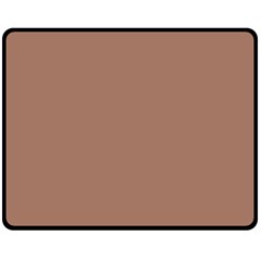 Mocha Mousse Hex Code #a47864 Two Sides Fleece Blanket (Medium) from ArtsNow.com 58.8 x47.4  Blanket Back