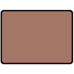 Mocha Mousse Hex Code #a47864 Two Sides Fleece Blanket (Large) from ArtsNow.com 80 x60  Blanket Back