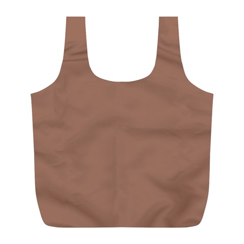 Mocha Mousse Hex Code #a47864 Full Print Recycle Bag (L) from ArtsNow.com Back