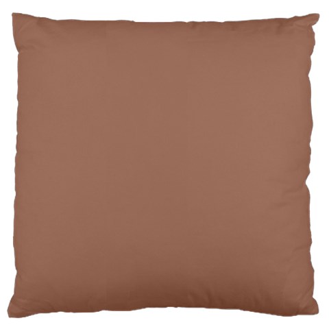 Mocha Mousse Hex Code #a47864 Large Premium Plush Fleece Cushion Case (Two Sides) from ArtsNow.com Front