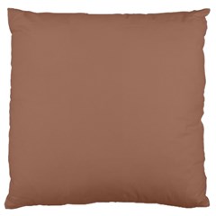 Mocha Mousse Hex Code #a47864 Large Premium Plush Fleece Cushion Case (Two Sides) from ArtsNow.com Back