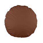Mocha Mousse Hex Code #a47864 Standard 15  Premium Flano Round Cushions