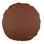 Mocha Mousse Hex Code #a47864 Large 18  Premium Flano Round Cushions