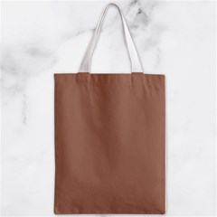Mocha Mousse Hex Code #a47864 Zipper Classic Tote Bag from ArtsNow.com Back