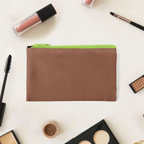Mocha Mousse Hex Code #a47864 Cosmetic Bag (XS) from ArtsNow.com Front