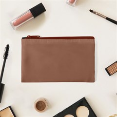 Mocha Mousse Hex Code #a47864 Cosmetic Bag (XS) from ArtsNow.com Front