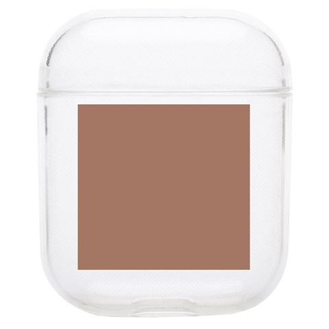 Mocha Mousse Hex Code #a47864 Soft TPU AirPods 1/2 Case from ArtsNow.com Front