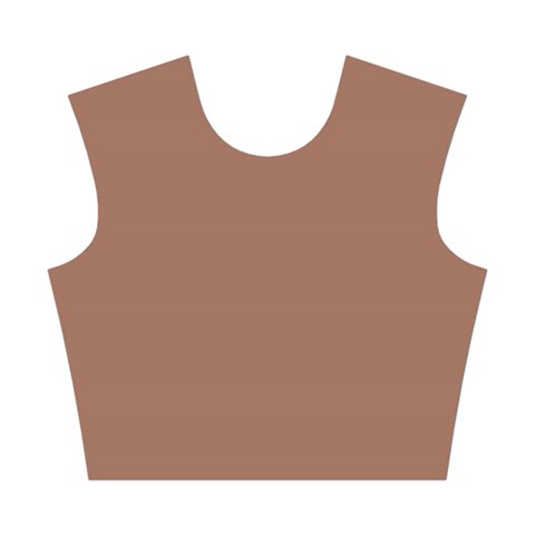 Mocha Mousse Hex Code #a47864 Cotton Crop Top from ArtsNow.com Front