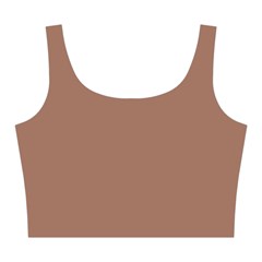 Mocha Mousse Hex Code #a47864 Midi Sleeveless Dress from ArtsNow.com Top Front