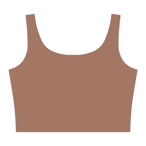 Mocha Mousse Hex Code #a47864 Midi Sleeveless Dress from ArtsNow.com Top Back