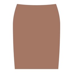 Mocha Mousse Hex Code #a47864 Midi Wrap Pencil Skirt from ArtsNow.com Back
