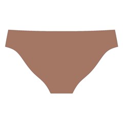 Mocha Mousse Hex Code #a47864 Cross Back Hipster Bikini Set from ArtsNow.com Back Under