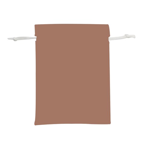 Mocha Mousse Hex Code #a47864 Lightweight Drawstring Pouch (S) from ArtsNow.com Front