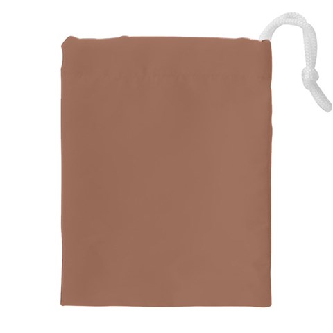 Mocha Mousse Hex Code #a47864 Drawstring Pouch (4XL) from ArtsNow.com Front