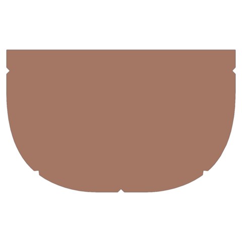 Mocha Mousse Hex Code #a47864 Make Up Case (Medium) from ArtsNow.com Side Right
