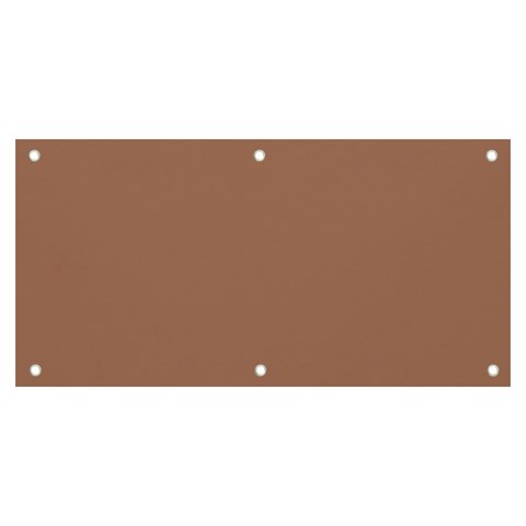 Mocha Mousse Hex Code #a47864 Banner and Sign 6  x 3  from ArtsNow.com Front