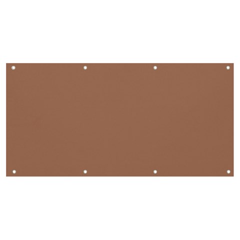 Mocha Mousse Hex Code #a47864 Banner and Sign 8  x 4  from ArtsNow.com Front